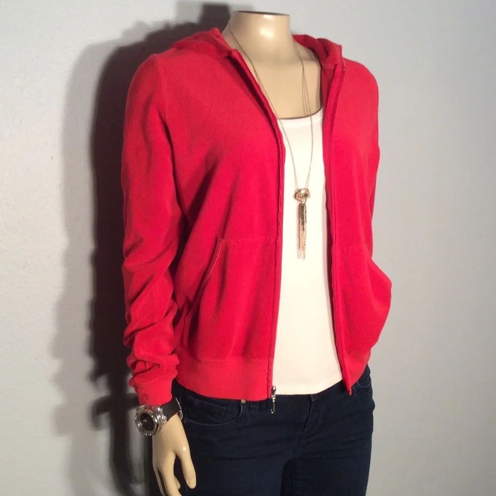 Juicy Couture red Terry track jacket